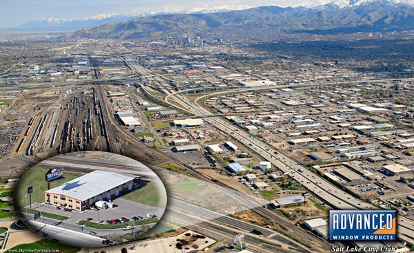 Arial Shot of the Salt Lake Valley - Advanced Window Products