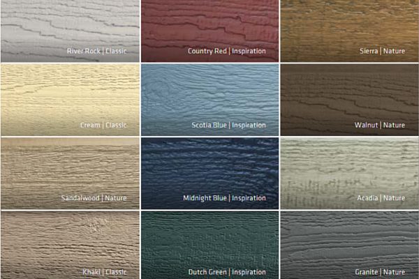 Wood Siding color chips - Composite wood siding Contractor in Utah