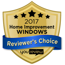 2017 YouReview Reviewers Choice Award for Home Construction - Advanced Window Products Reviewer Choice Award